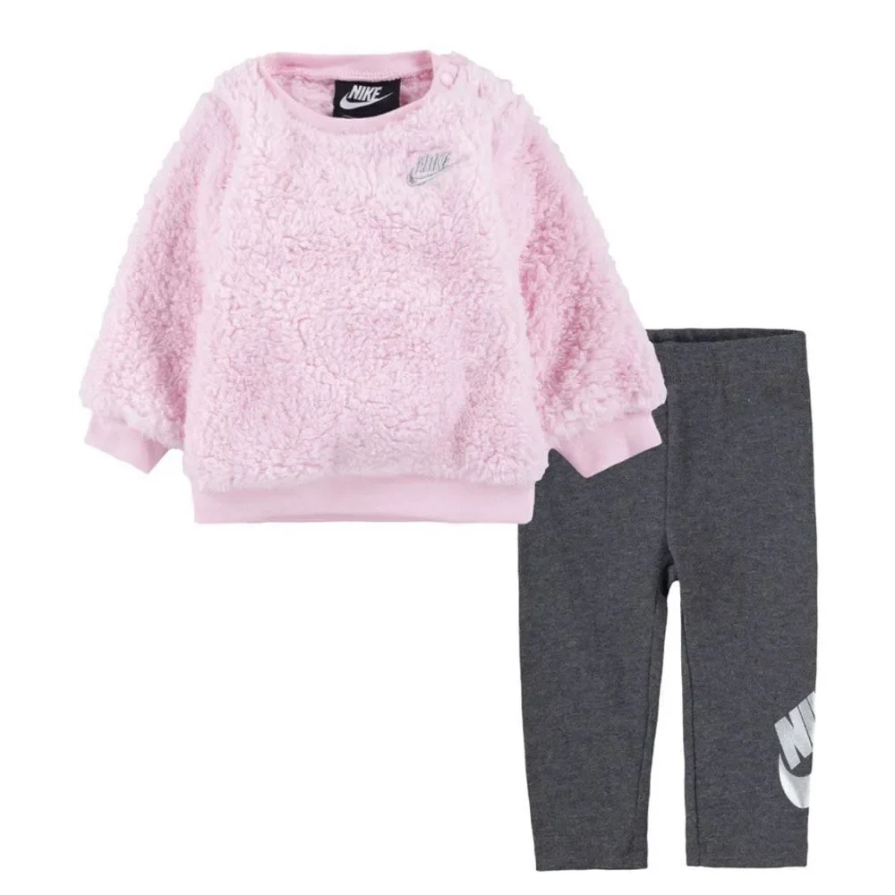 Nike Legging Set - Charcoal Heather- Size 12 Months sweater and pants