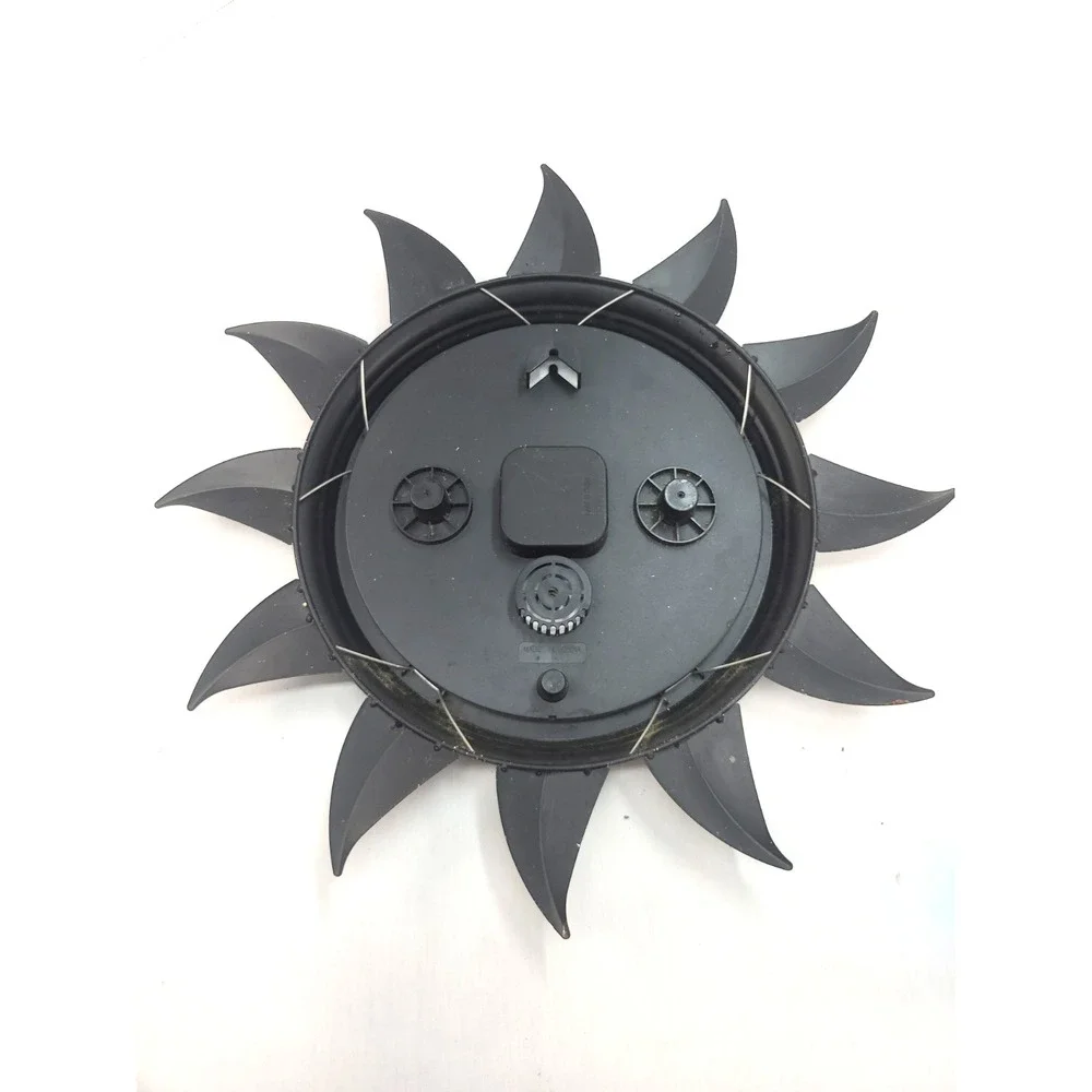 ACU RITE Hanging Clock + Temp Celestial Sun Bronze Painted 19x19 Works