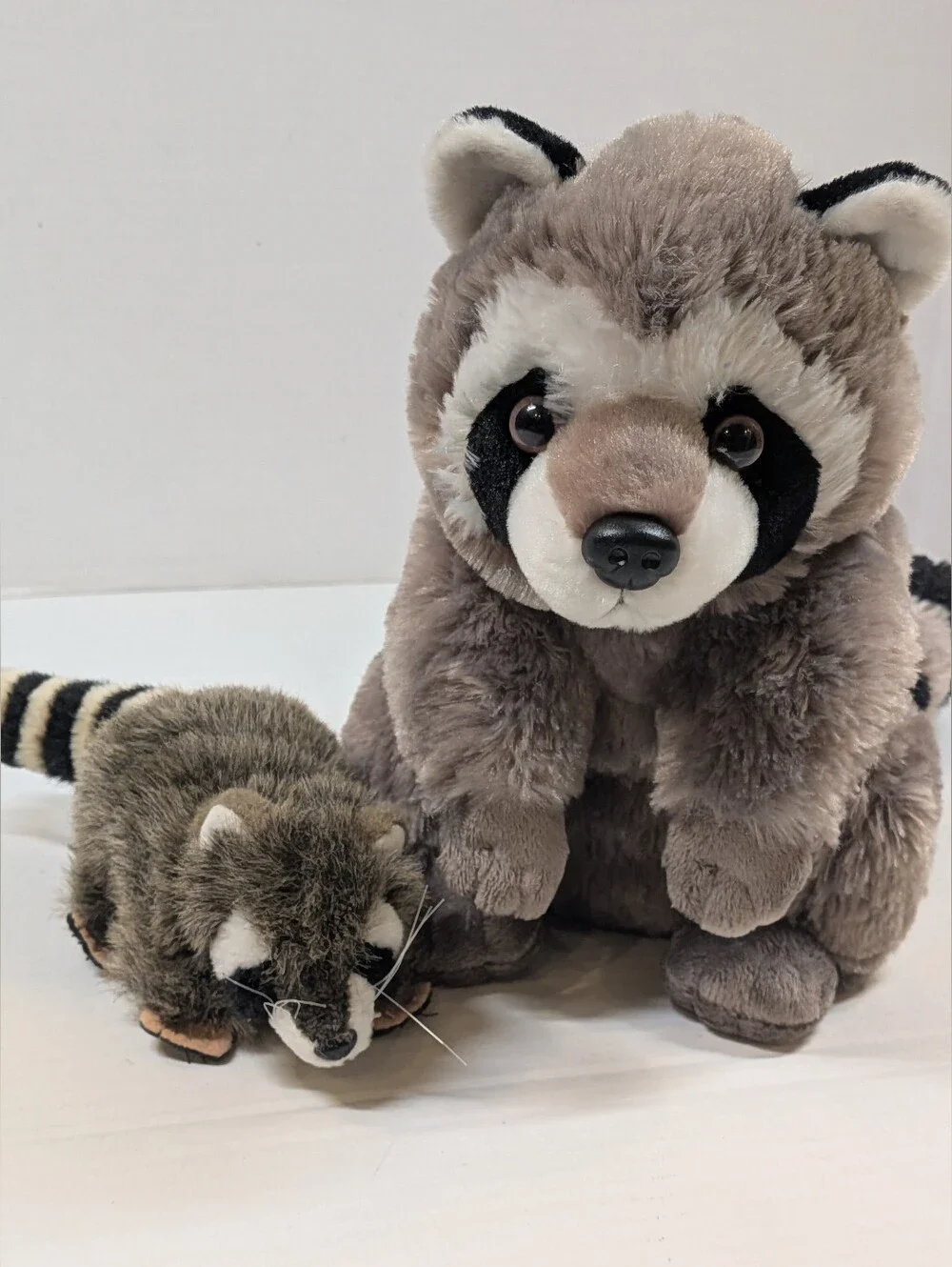Racoon Plush Lot Of 2 Toy Stuffed