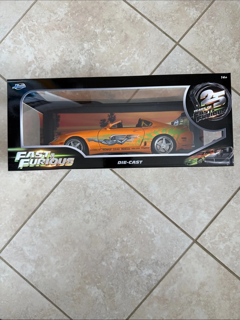 Jada Toys Fast and Furious 25 Years Die Cast 1/18 features detailed