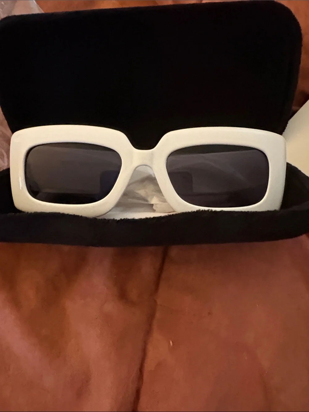 Gucci white framed