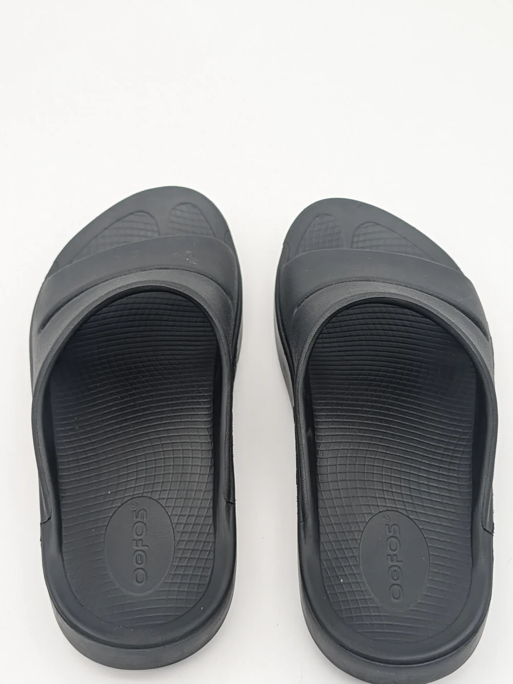 OOFOS OOahh Men's Black Slide Sandals Slip-On Cushioned Lightweight M7-W9