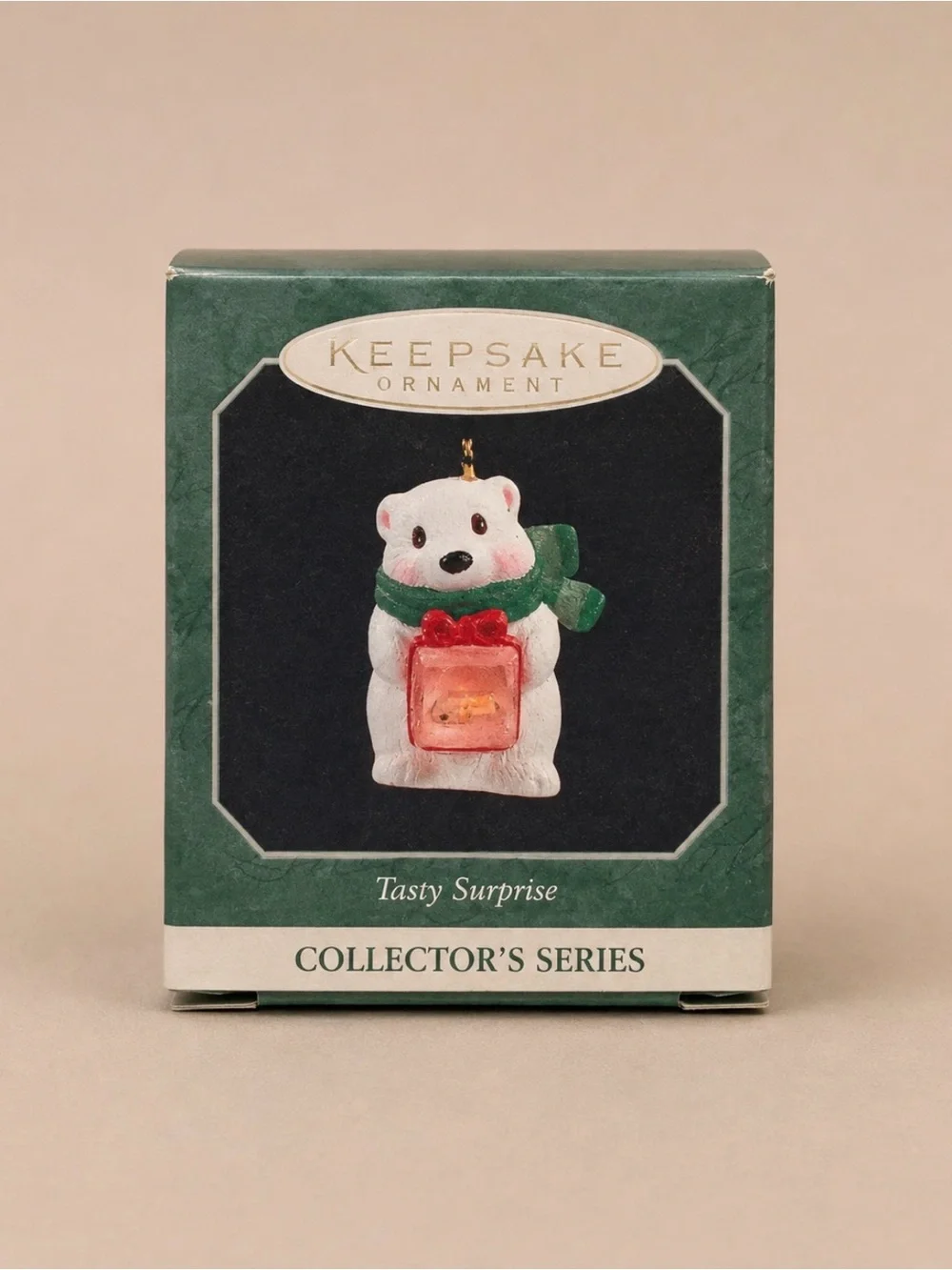 Hallmark Keepsake Miniature Christmas Ornament Tasty Surprise Polar Bear 1998