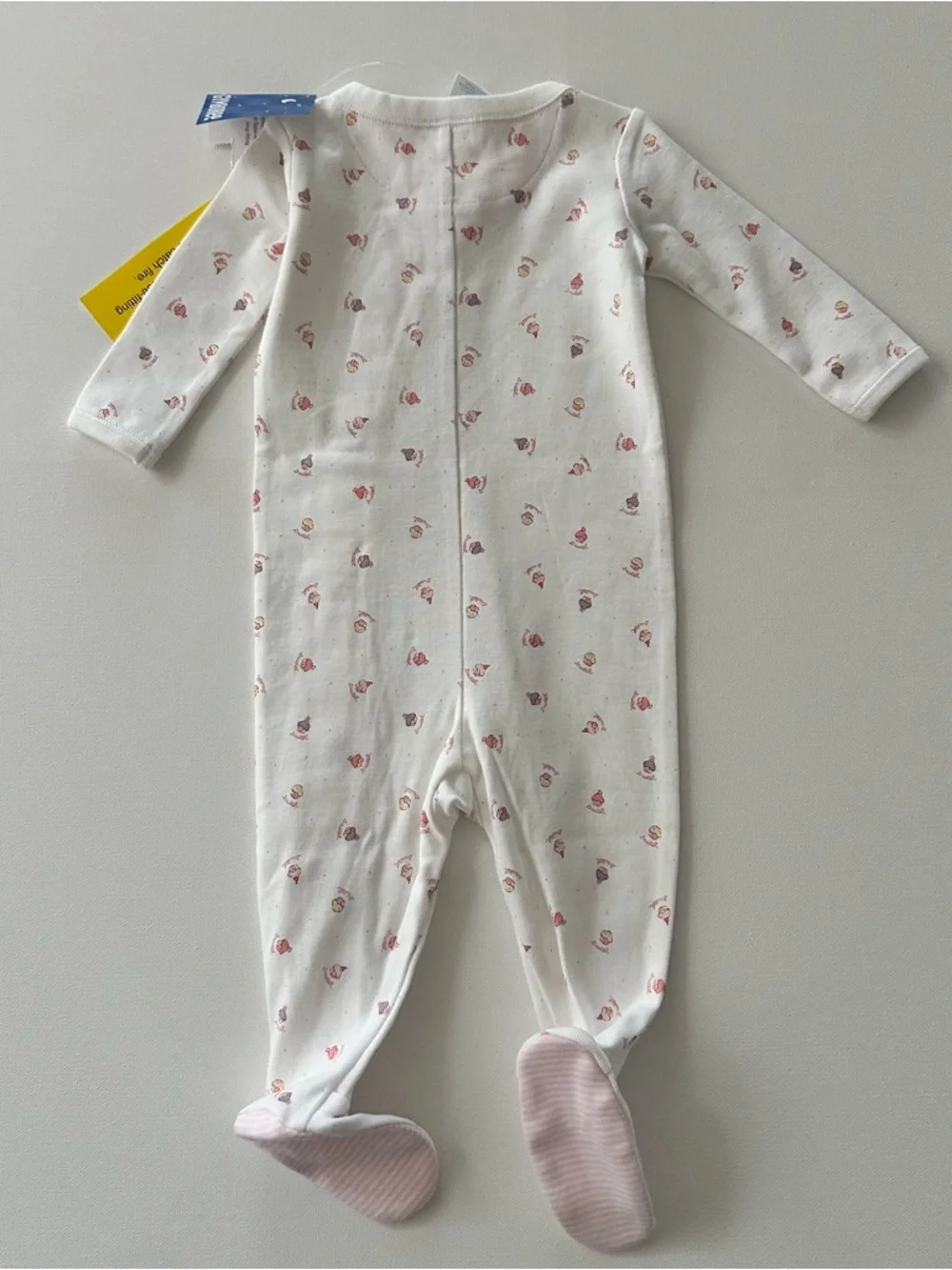 Gymboree white footie