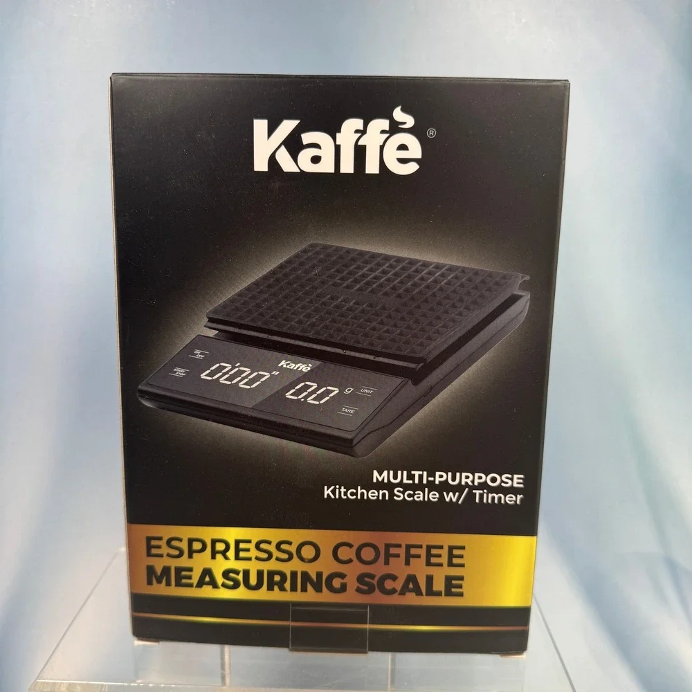 Kaffe Digital Espresso Coffee Measuring Scale Black 5.2x7.2 KFES01 Barista Tool