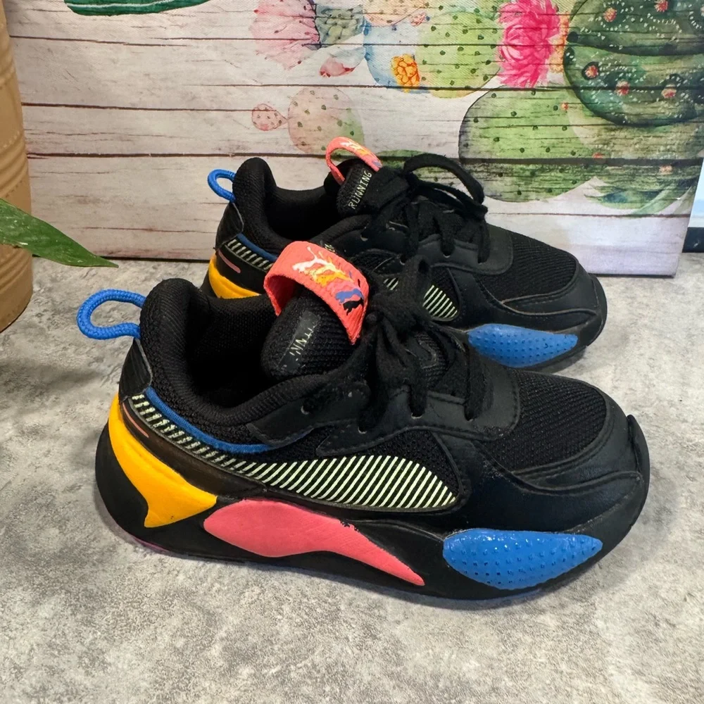 PUMA RsX Sunset 1 Ps Lace Up Kids Multicolor Sneakers Casual Size 12C