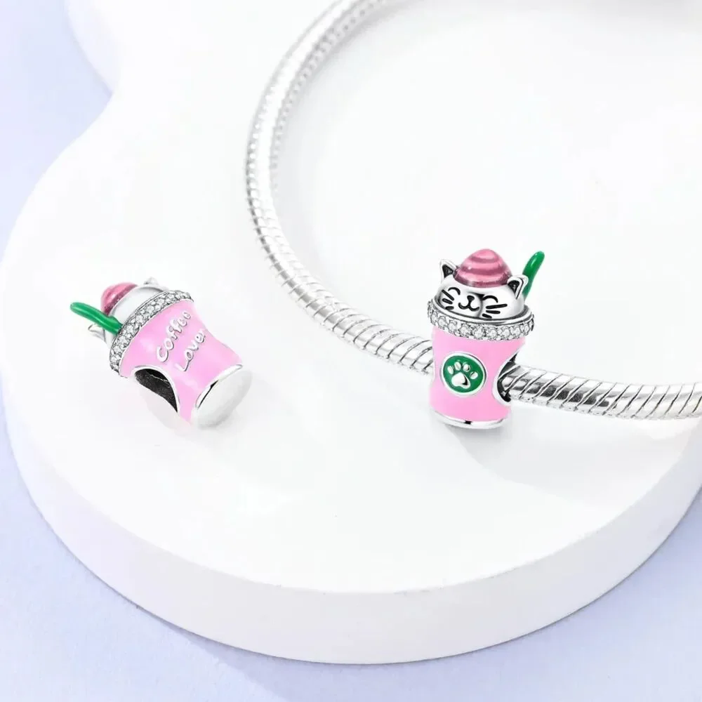 925 Sterling Silver love coffee