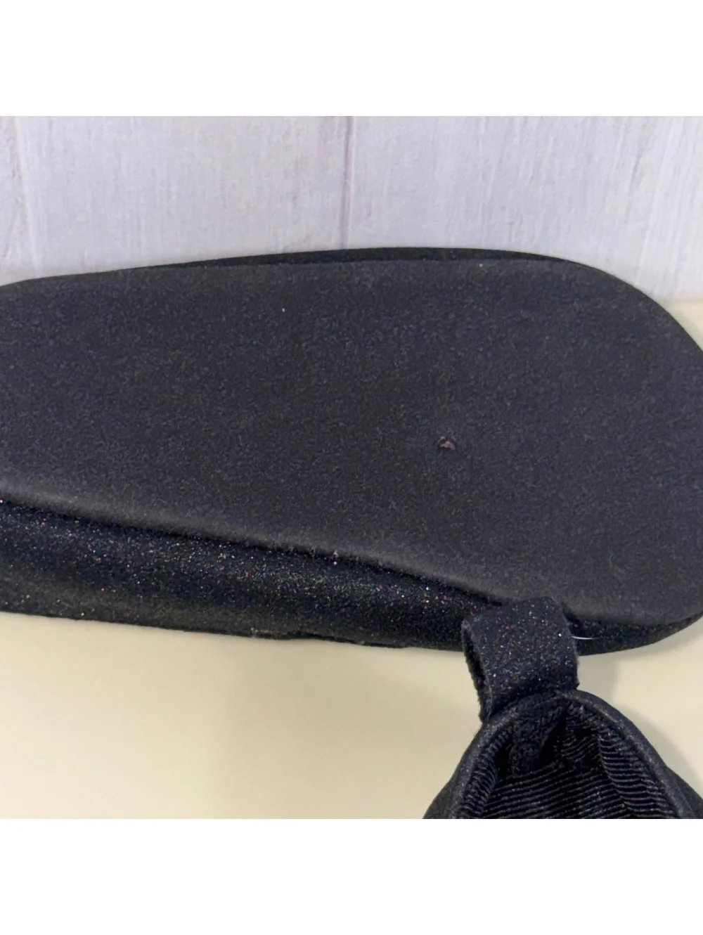 Carter’s Baby Girls Black Glitter Ballet Flats 3-6M