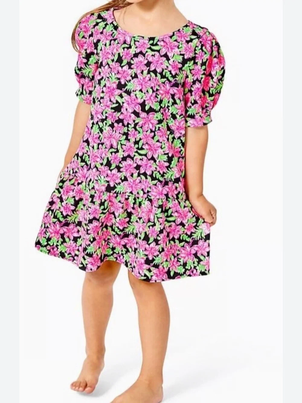 Lilly Pulitzer Chrishell Girls dress Onyx Lil Lilly Size Xl (12-14)