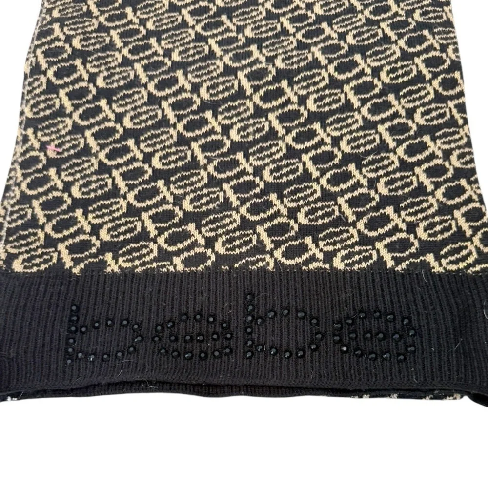 bebe black rhinestone