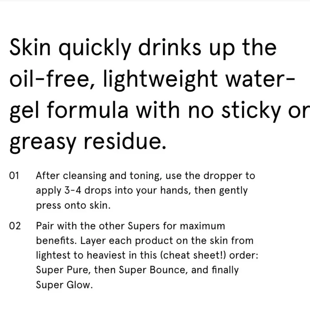 GLOSSIER waterweight niacinamide