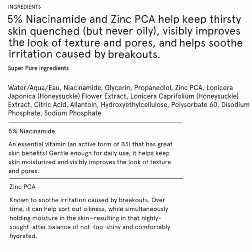 GLOSSIER waterweight niacinamide