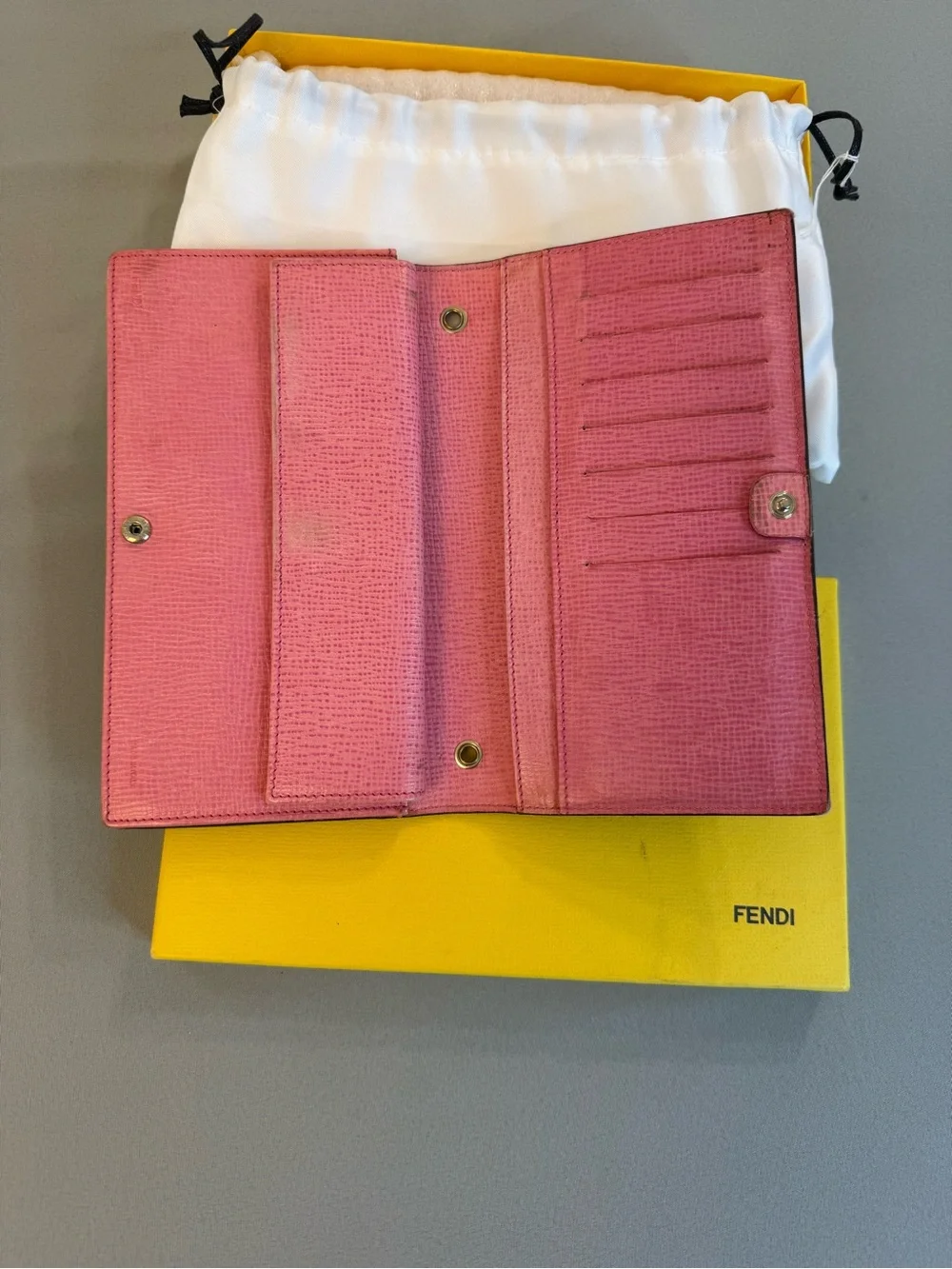 Fendi wallet brown