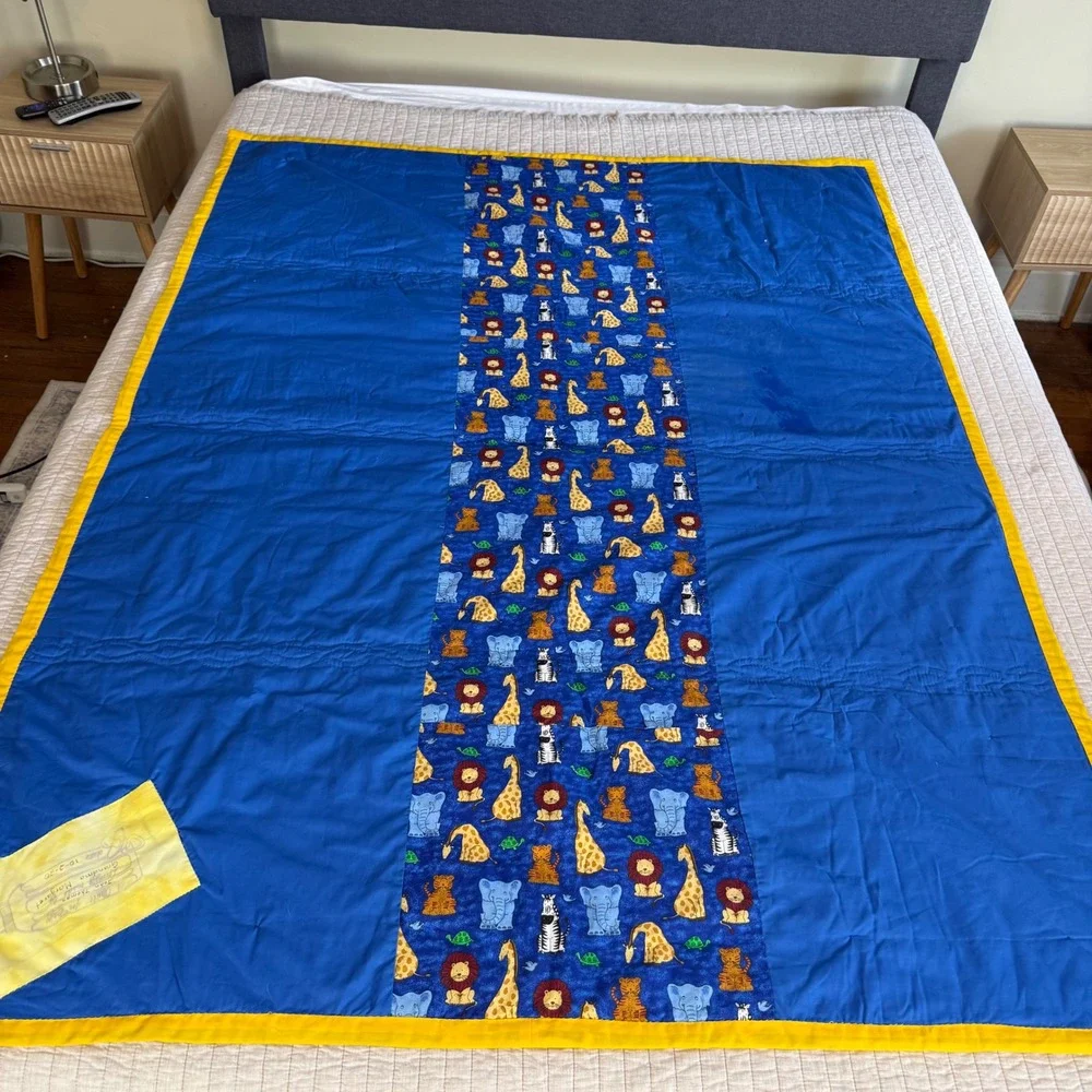 Handmade baby quilt