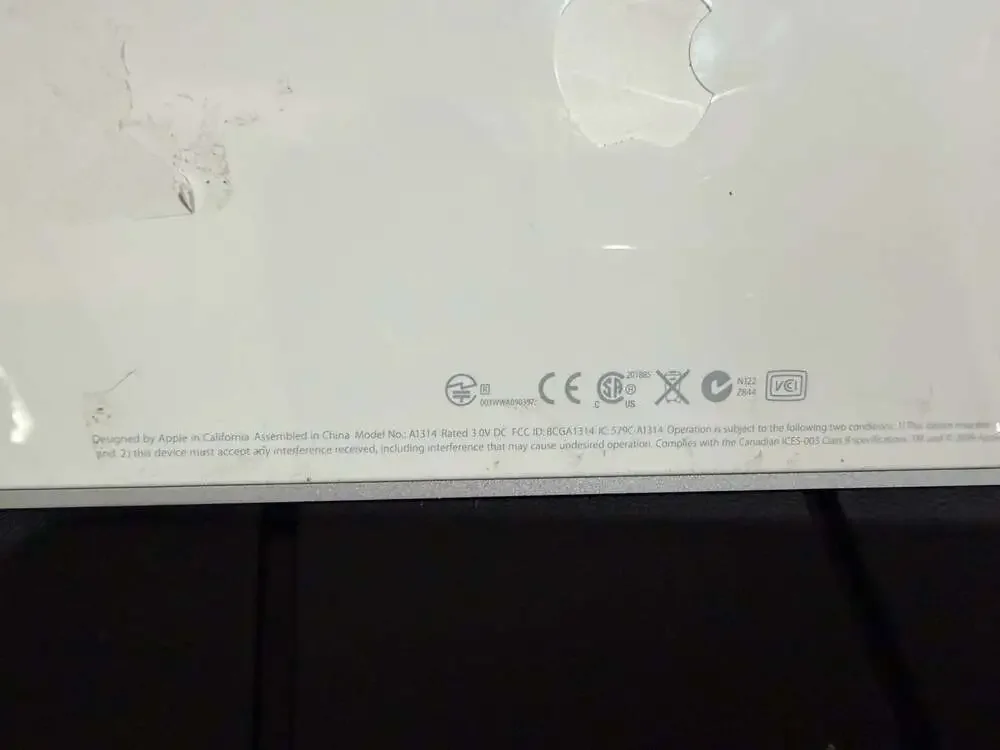 Apple Wireless Keyboard Model A1314 Silver