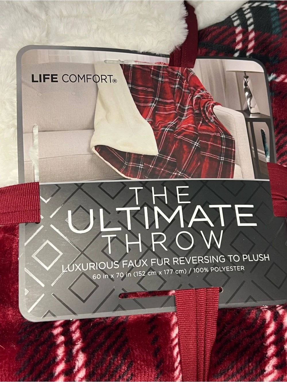 Life Comfort red plaid