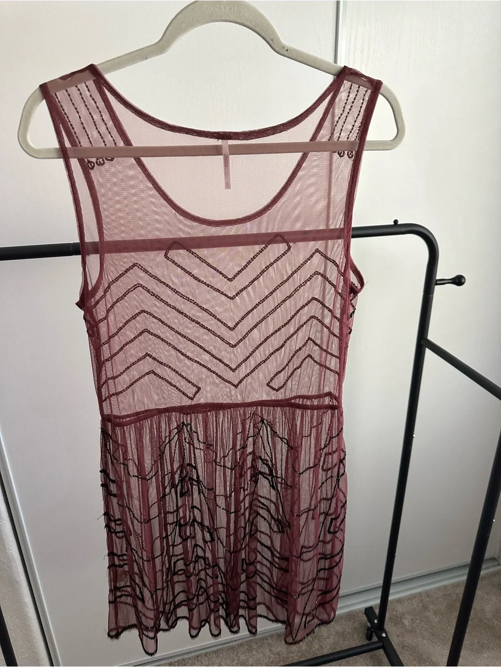 Free People sleeveless sheer