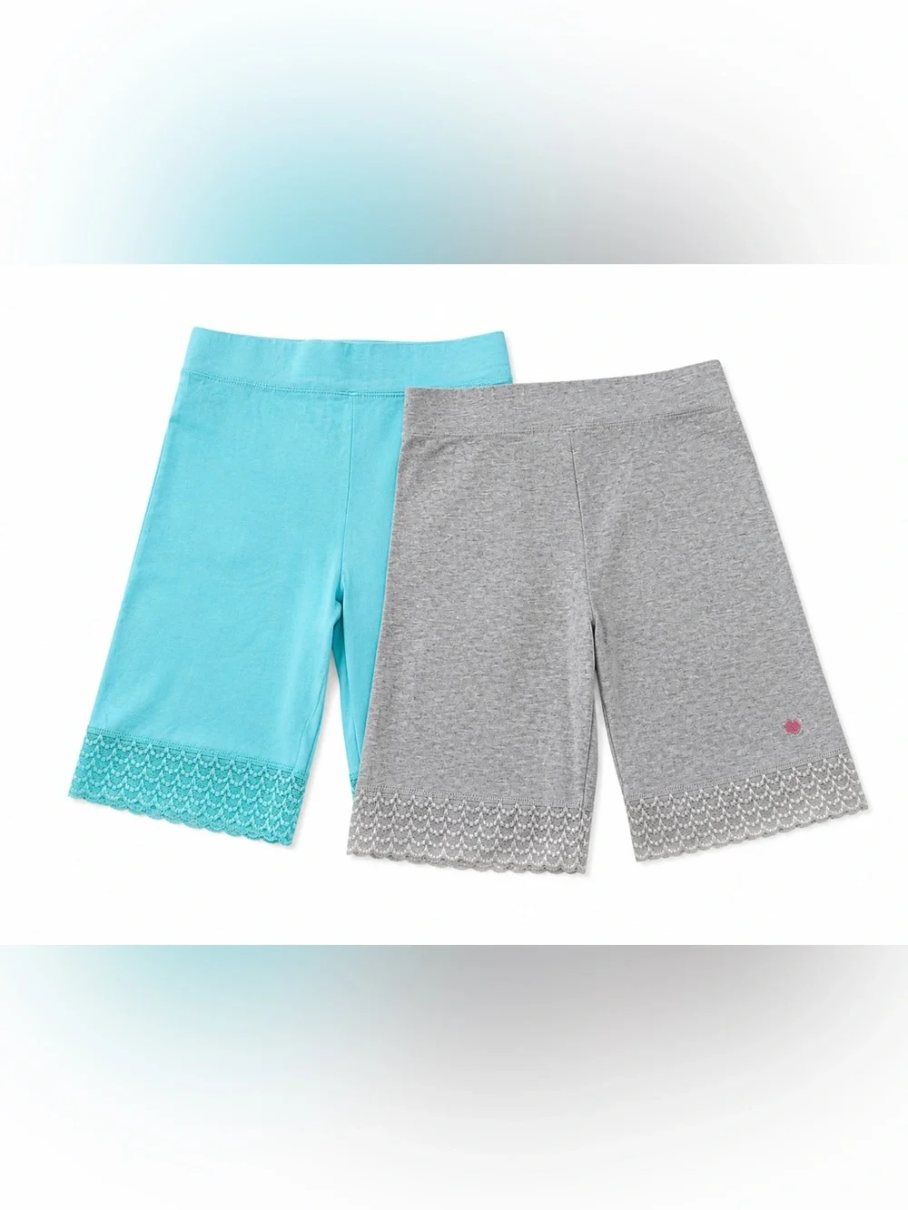 Lucky & Me Bike Shorts Bundle - Gray and Teal