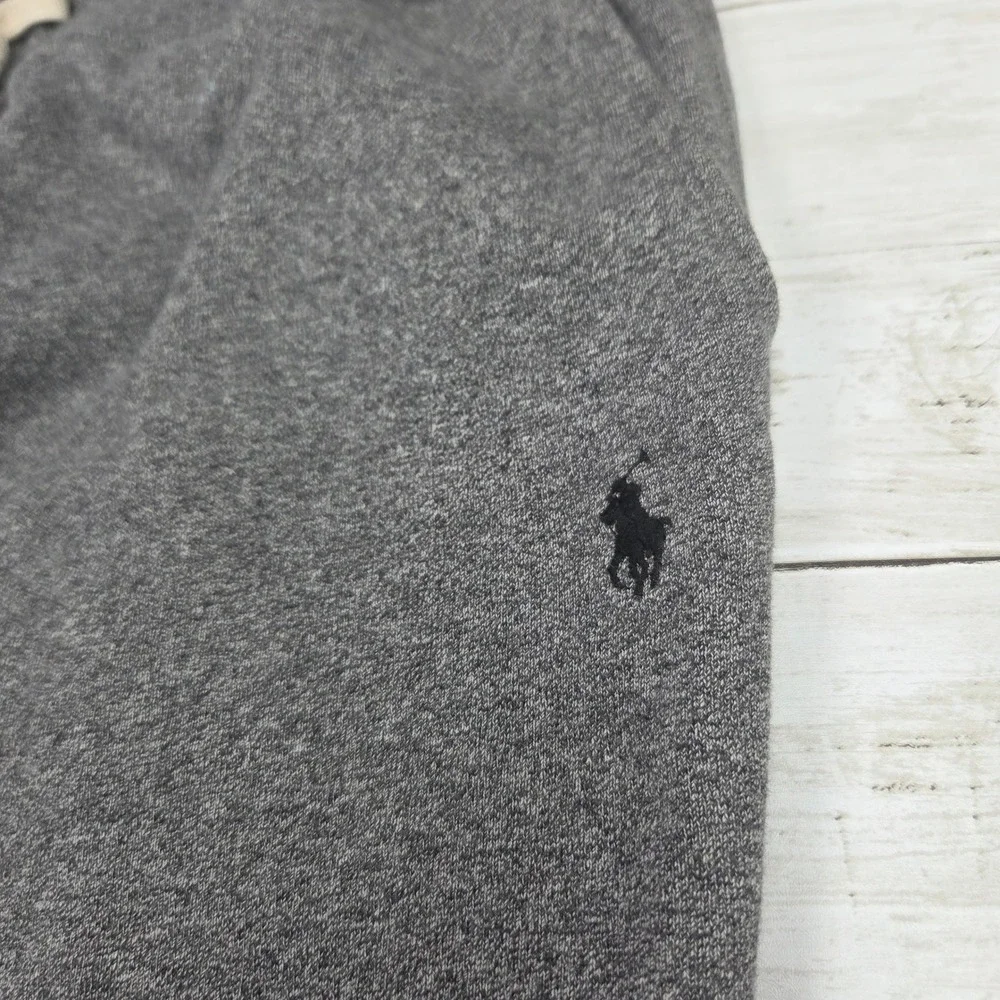 Polo Ralph Lauren Fleece Sweatpants Straight Leg Men S Gray Bungee Hem Pony