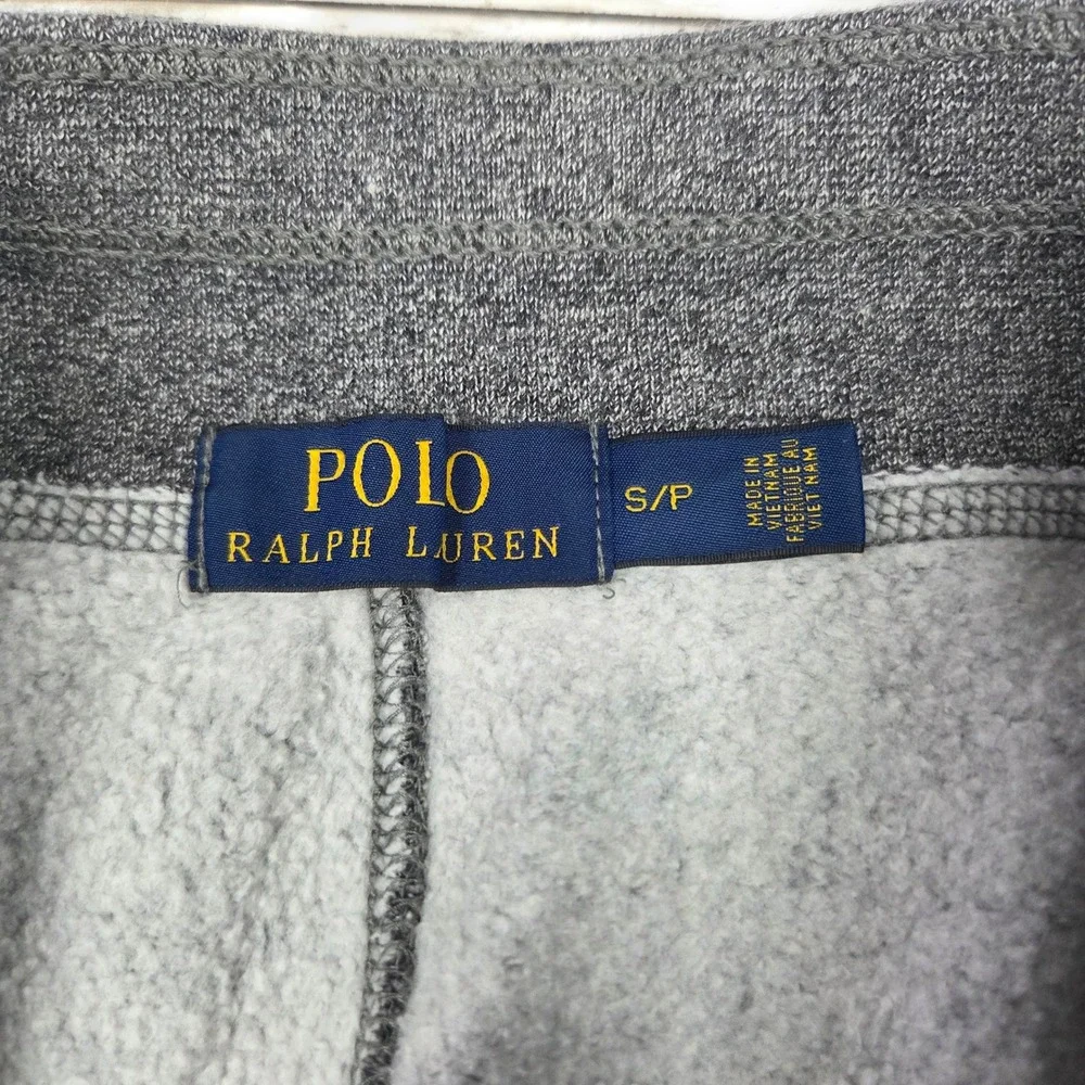 Polo Ralph Lauren Fleece Sweatpants Straight Leg Men S Gray Bungee Hem Pony