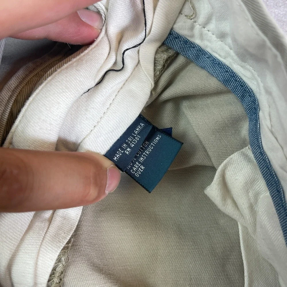 VINTAGE Polo Ralph Lauren Pants Chinos Mens 34x30 Khaki Straight Leg Classic 90s