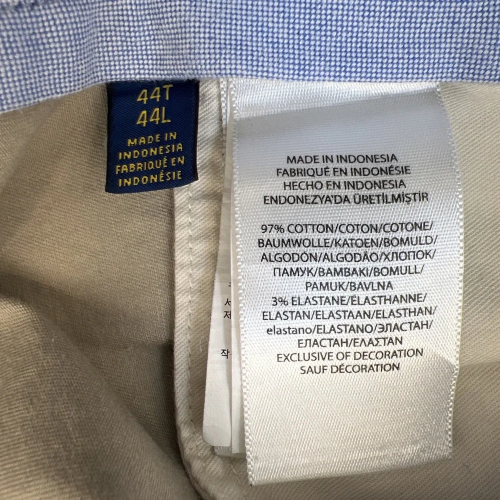 Polo Ralph Lauren Chino Shorts Mens 44T (Long) Khaki Stretch Classic Fit Prep