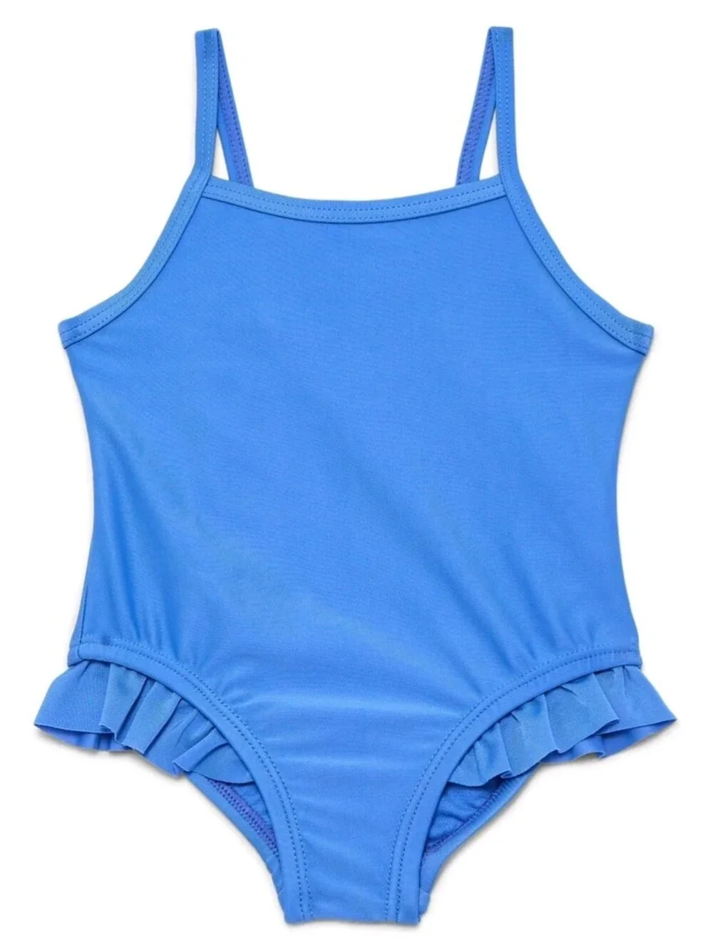 wonder nation Blue Ruffle One-Piece Girls' Swimsuit Size 2T