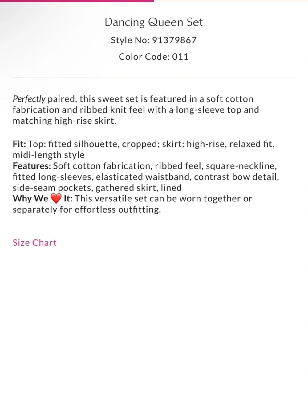 Free People welcome set sleeve
