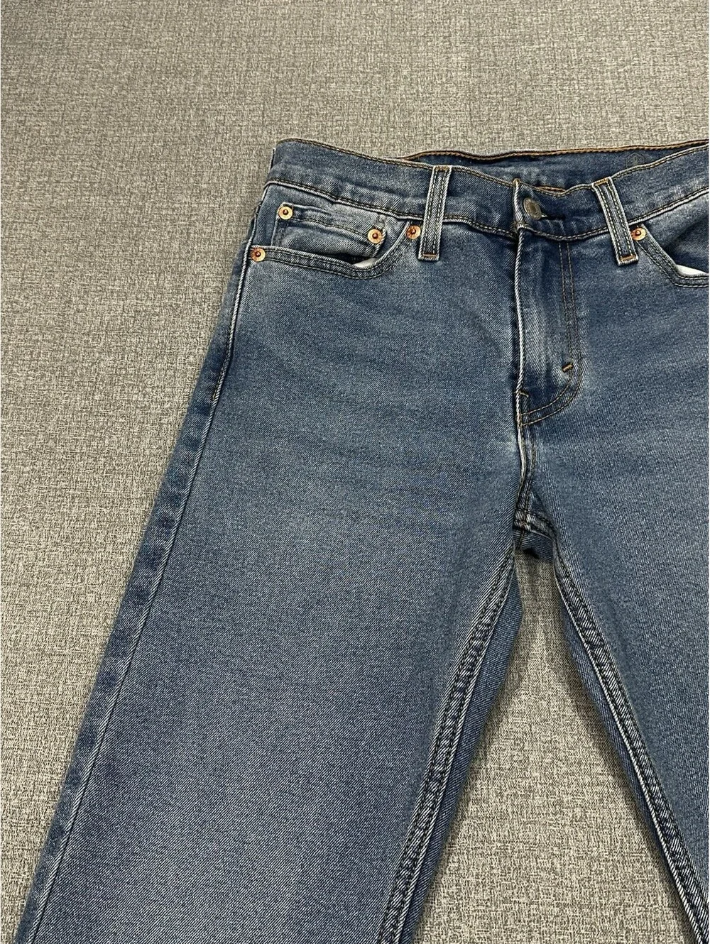 Levi’s 511 Slim Fit Jeans Men’s 28x27 Blue Denim Waterless Raw Hem