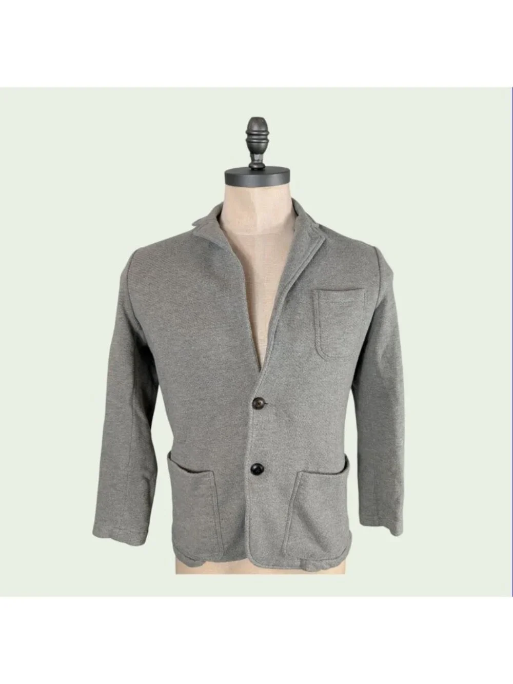 Faherty Reserve the Inlet Blazer Gray Cotton Blend Men's size M