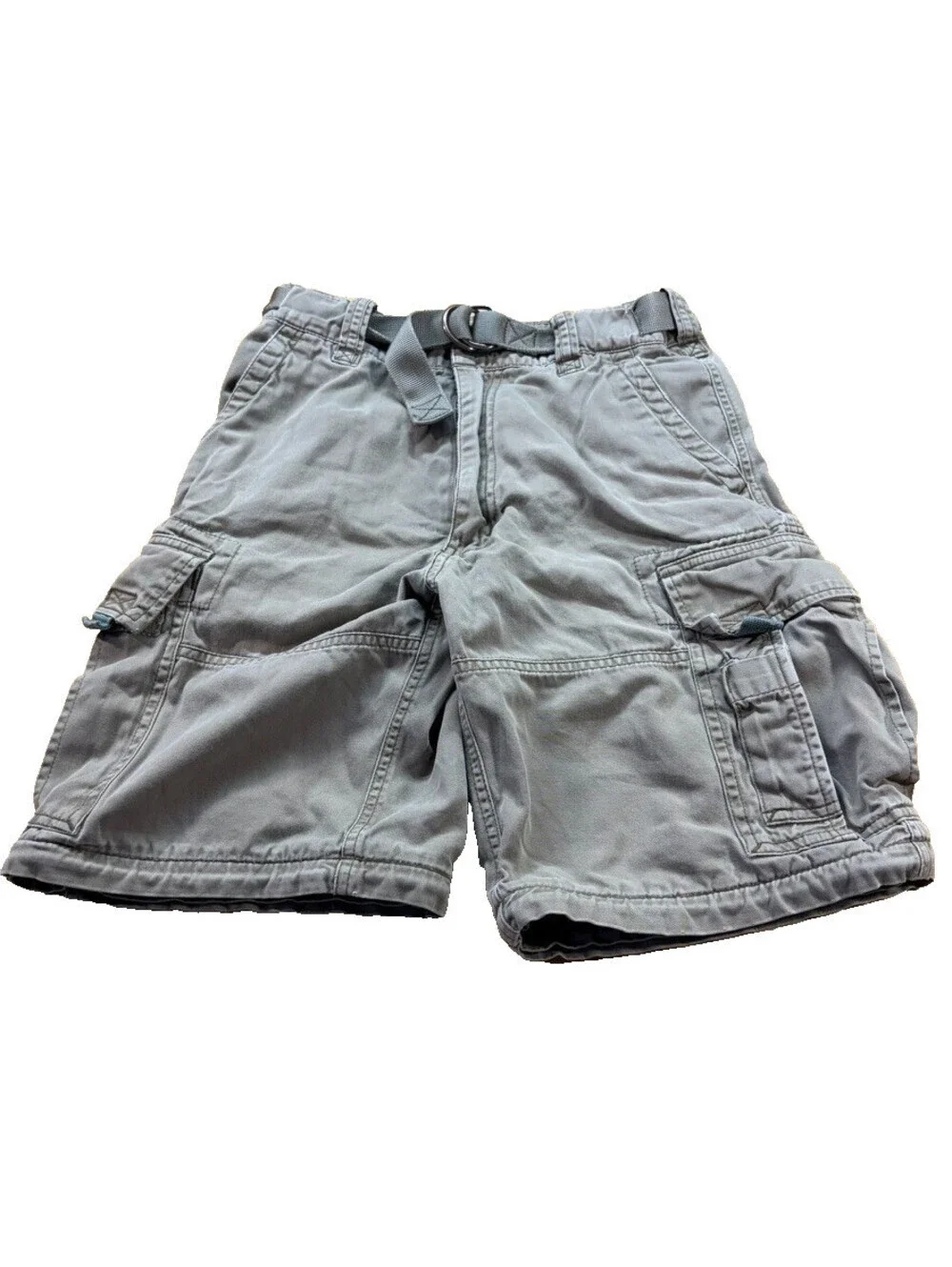 Abercrombie & Fitch Cargo Shorts Vintage 90s Y2K Belted Paratrooper 27 Waist