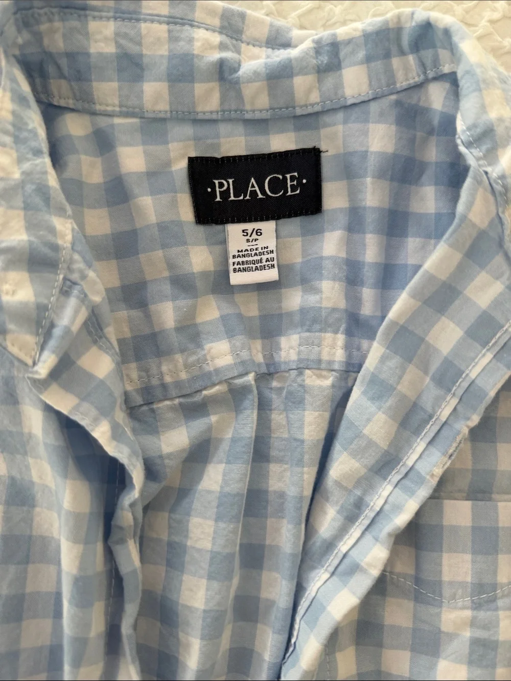 The Childrens Place classic gingham