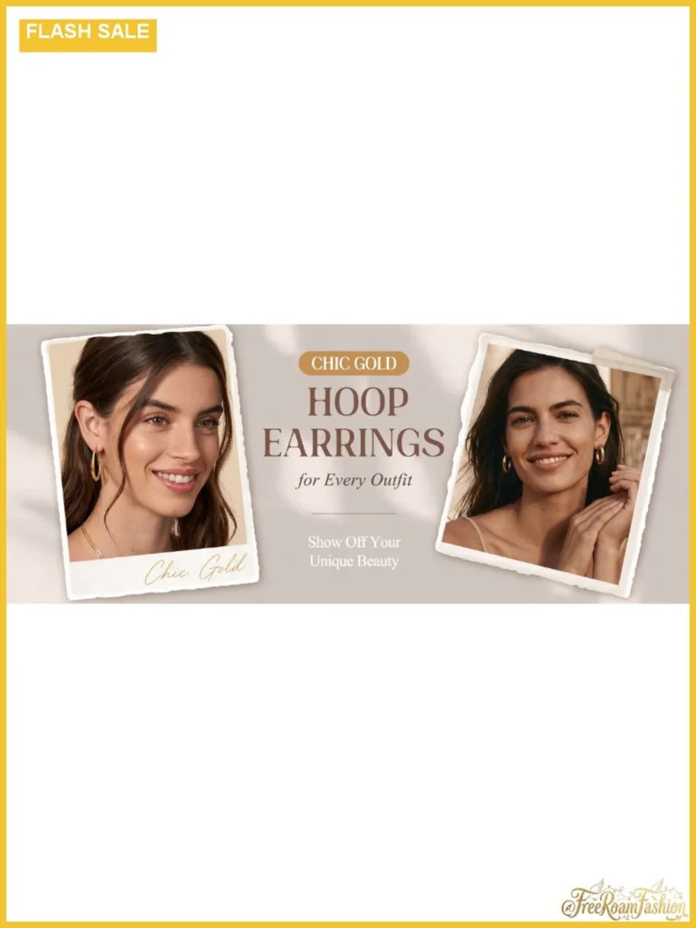 Tungary Gold Dangle Hoop Earrings Hypoallergenic Chunky Hoops 14K Gold Plated