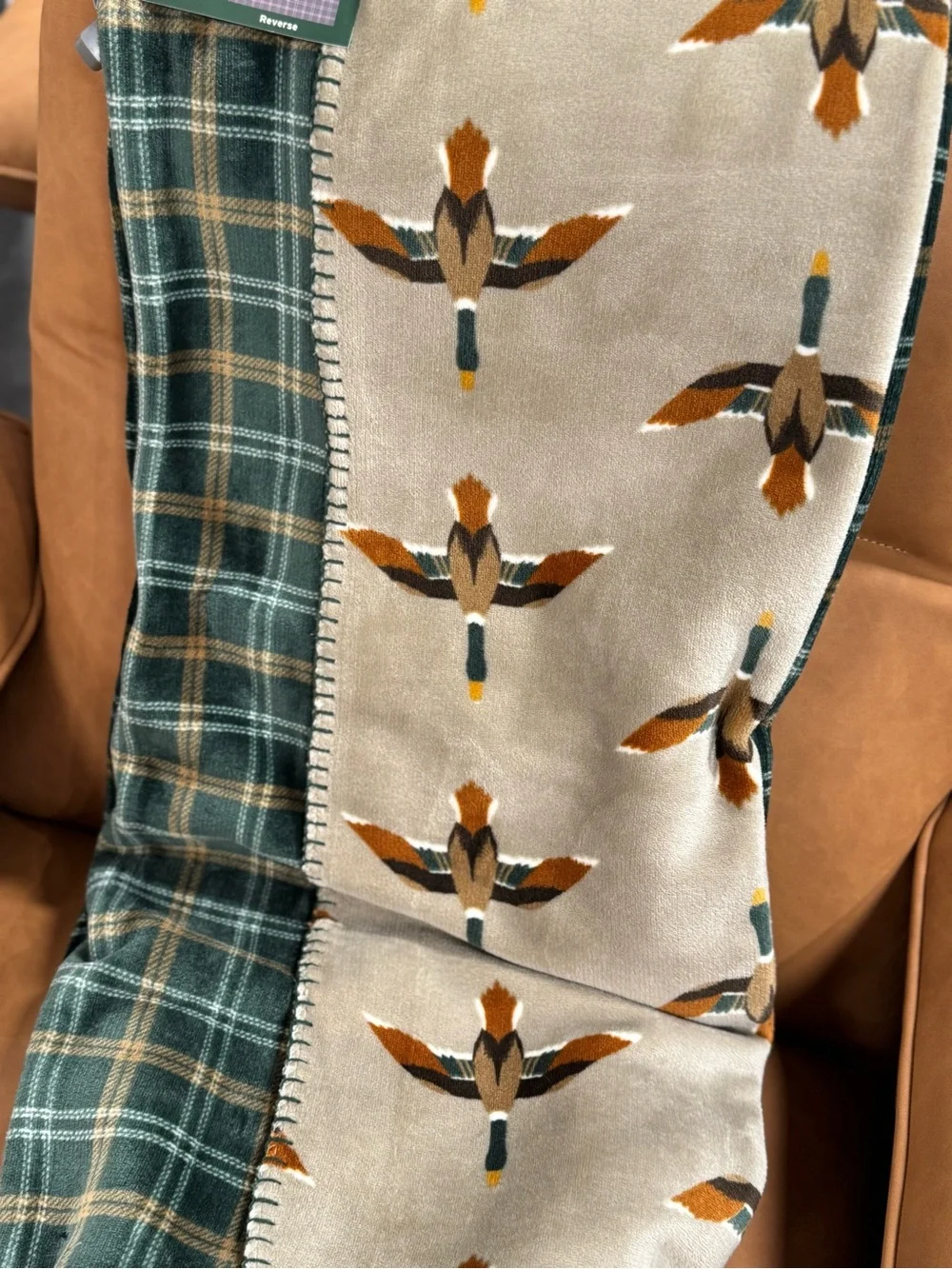 Eddie Bauer reversible throw