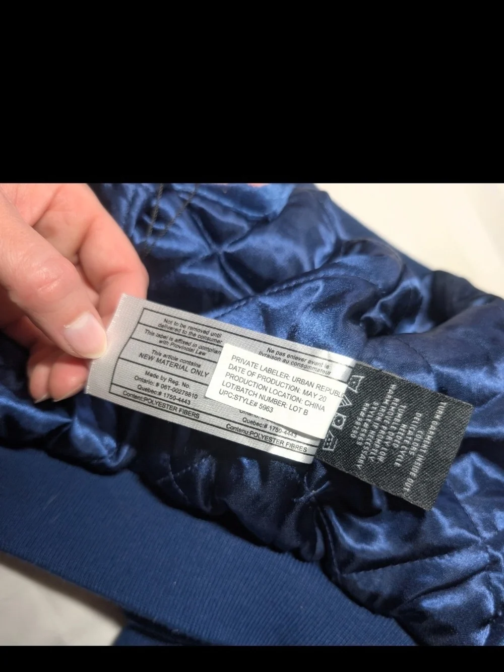 Urban Republic soft navy