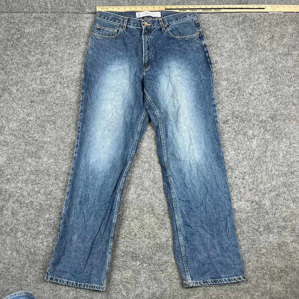 Arizona Jeans‎ Mens 34x34 Blue Baggy Fit Straight Leg Denim Casual Skater