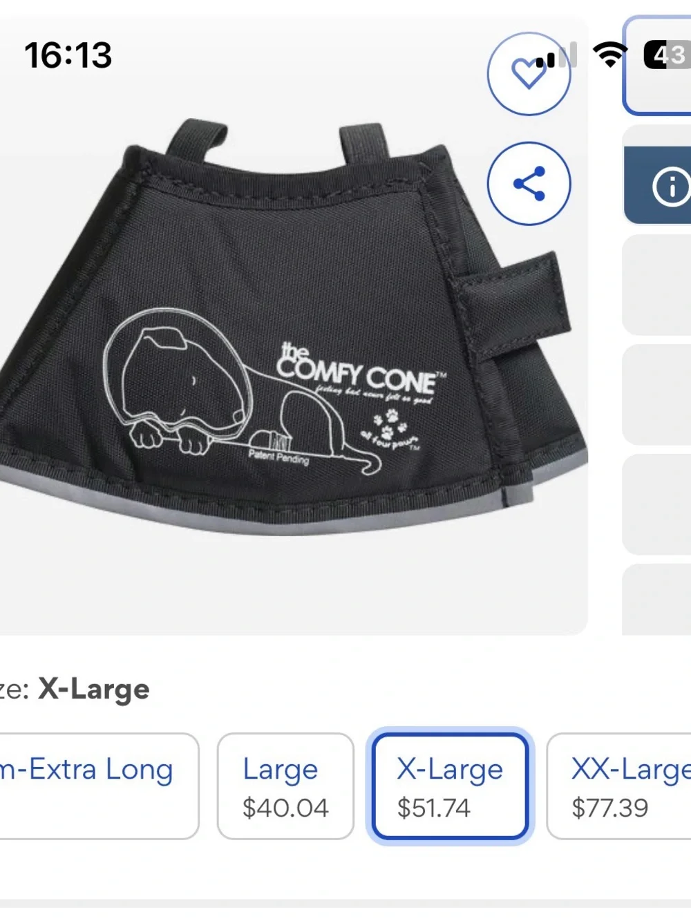 The Comfy Cone soft recovery