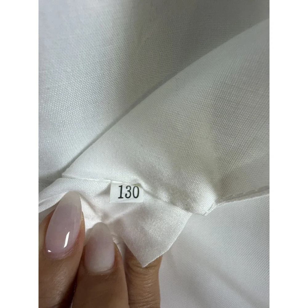 Girls White Tulle Formal Dress Size 130 8-9 Wedding Flower Girl Communion Socks