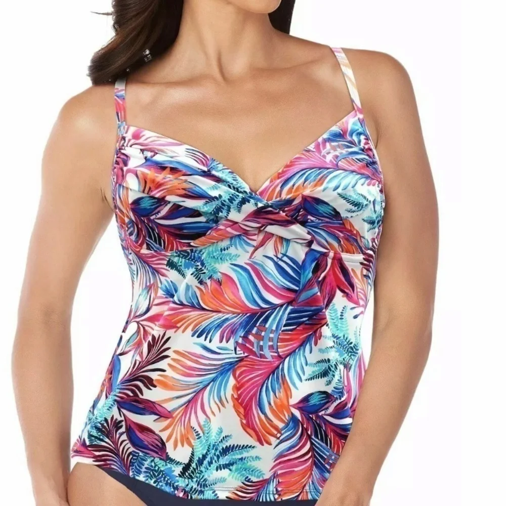 SWIM Solutions Sienna Surplice Bra Tankini Top