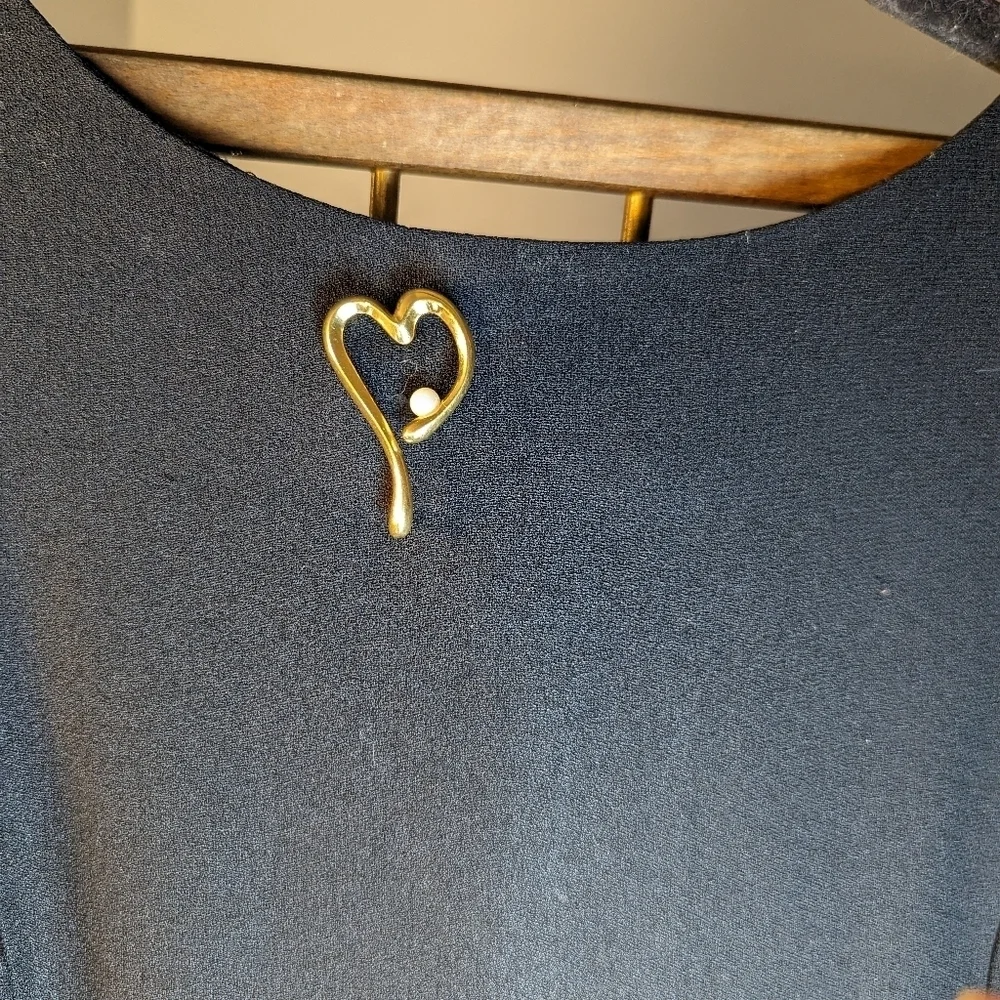 Vintage brooch heart