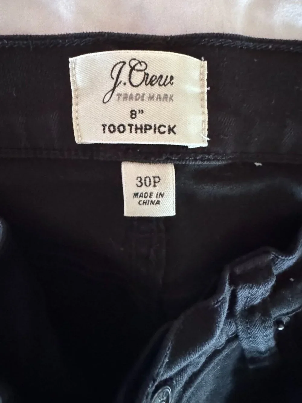 J. Crew distressed rise 30