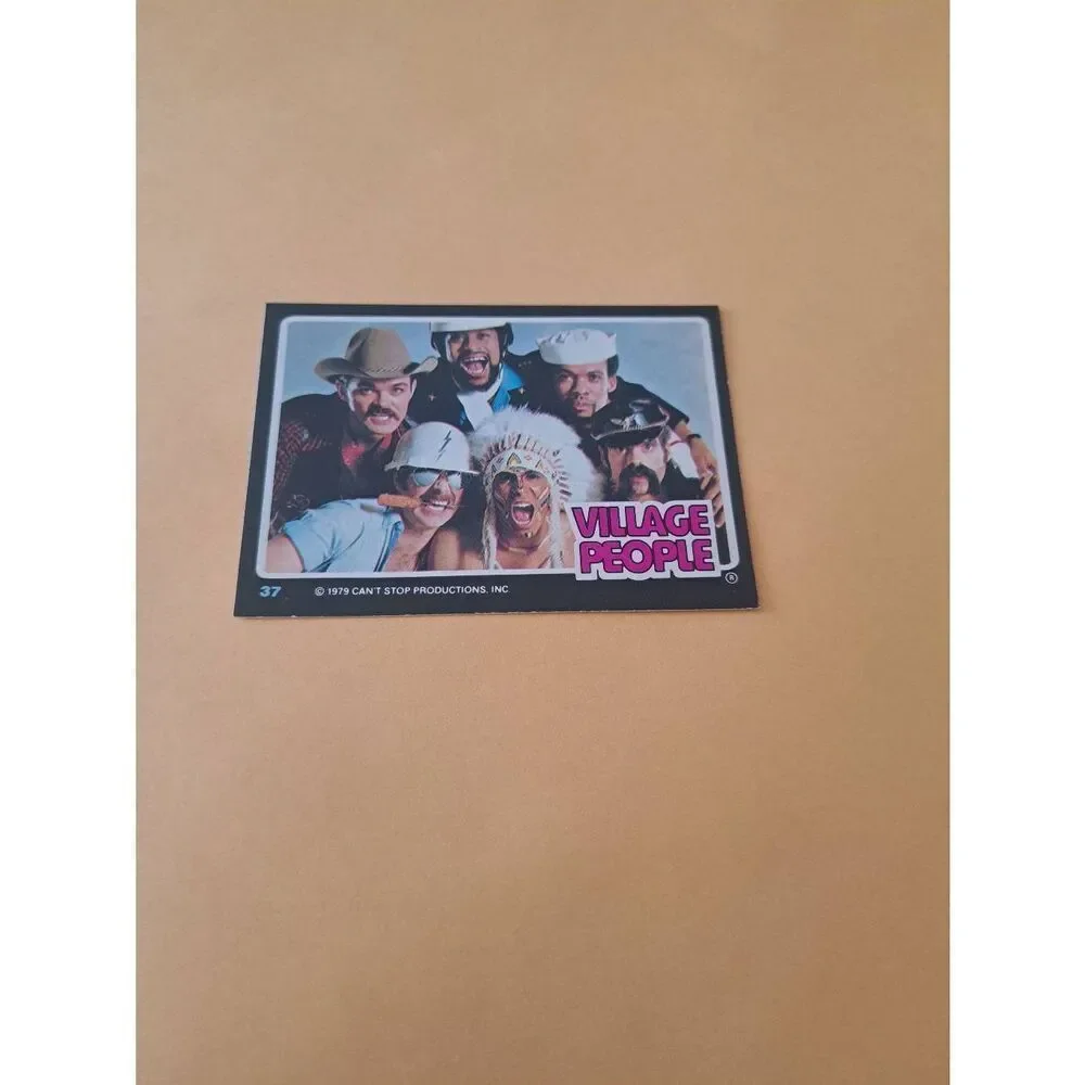 Vintage 1979 Village People Trading Card #37 Disco Era Vintage Music Collectible