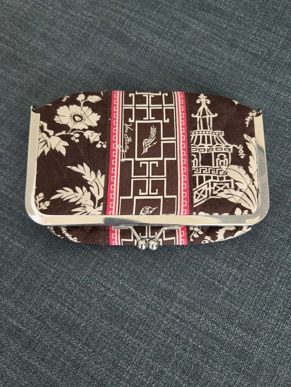 Vera Bradley Vintage Kiss and Make Up Clutch Imperial Toile