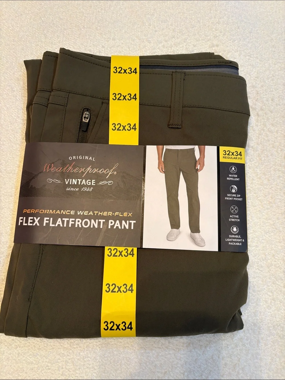 Weatherproof flex flatfront