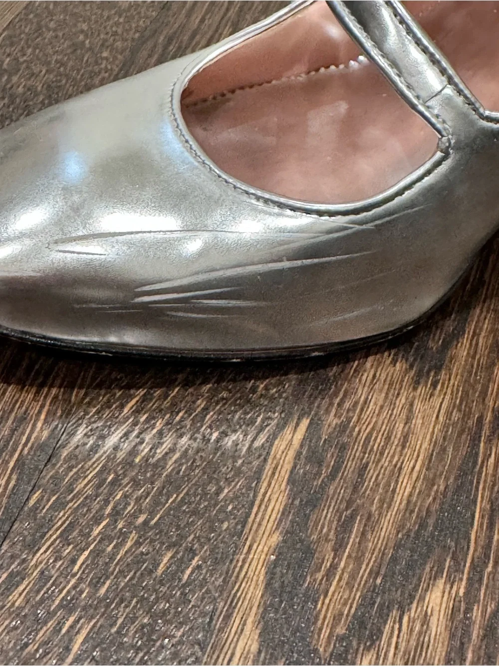 J. Crew silver metallic