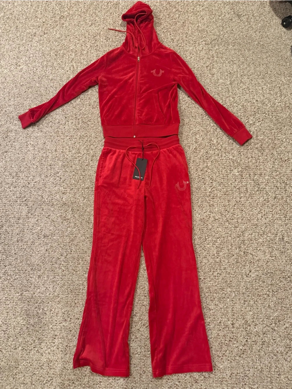 True Religion matching velour