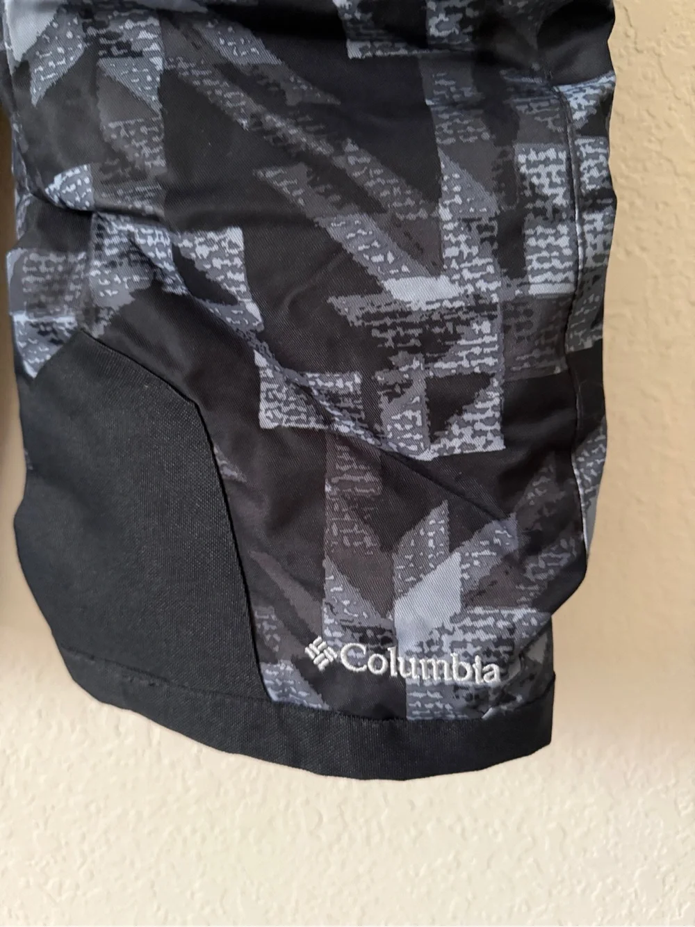 Columbia Kids Black & Gray Geometric Snow Pants