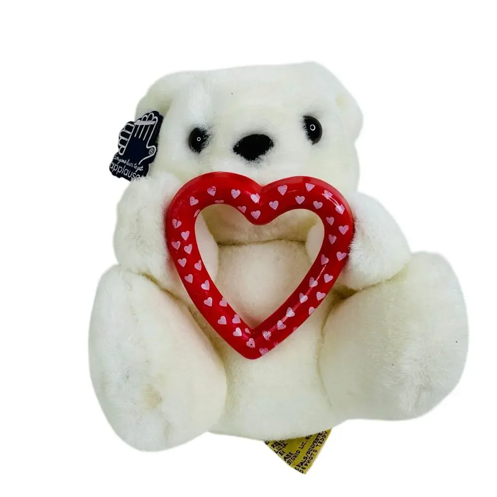 5 for $25| Applause 1986 I Love You Mini‎ White Teddy Bear 6