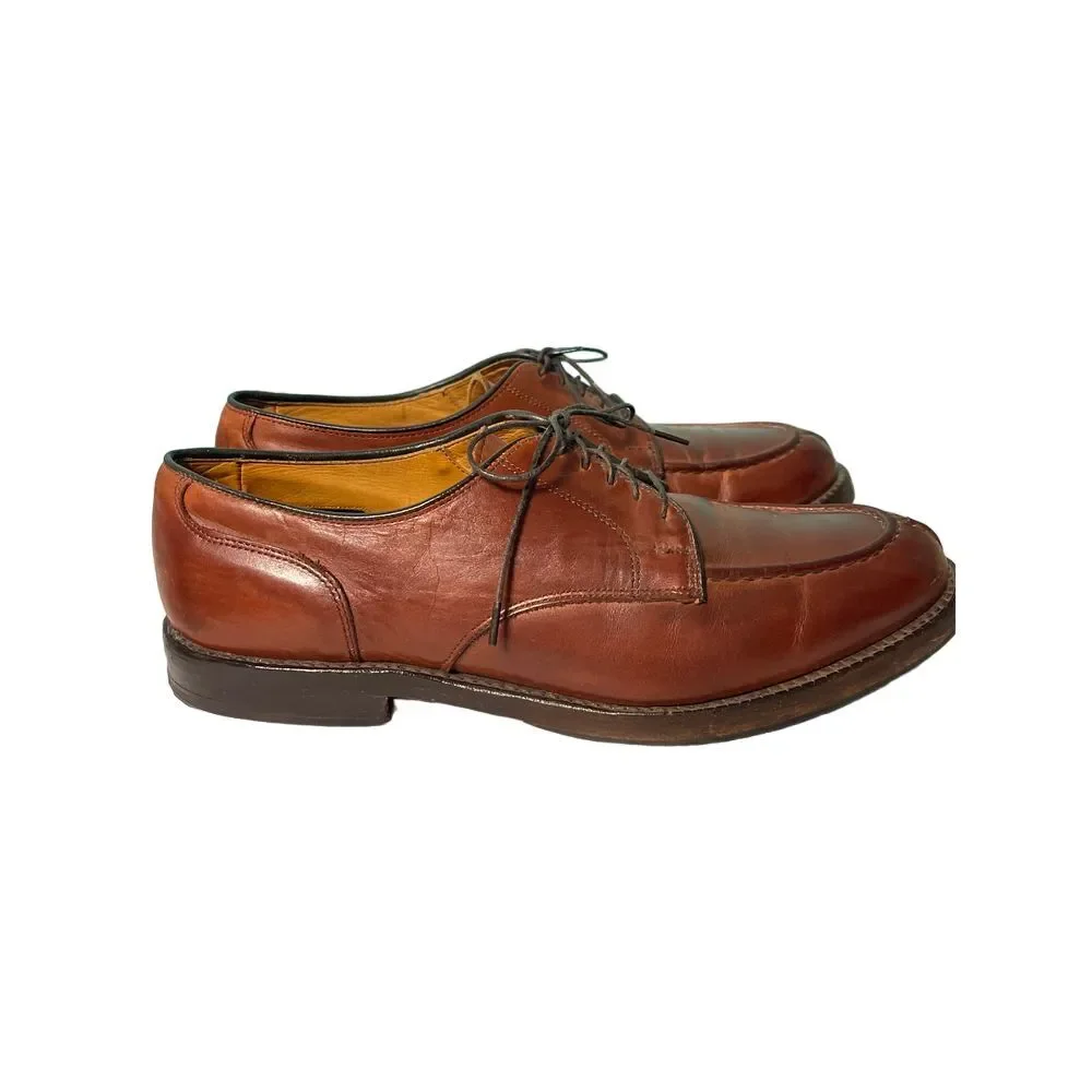 Allen Edmonds Brown Leather Derby Shoes Lace-up Oxford Dress Shoes for Men‎ S-5