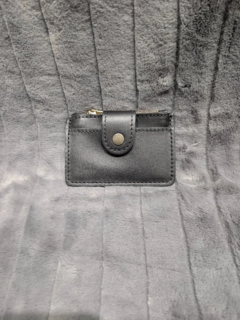 Portland Leather Sabrina Wallet Black Card Holder Coin Purse New